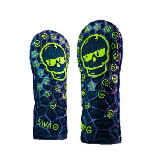 Dazzle Blue Skull TPU Fairway Cover