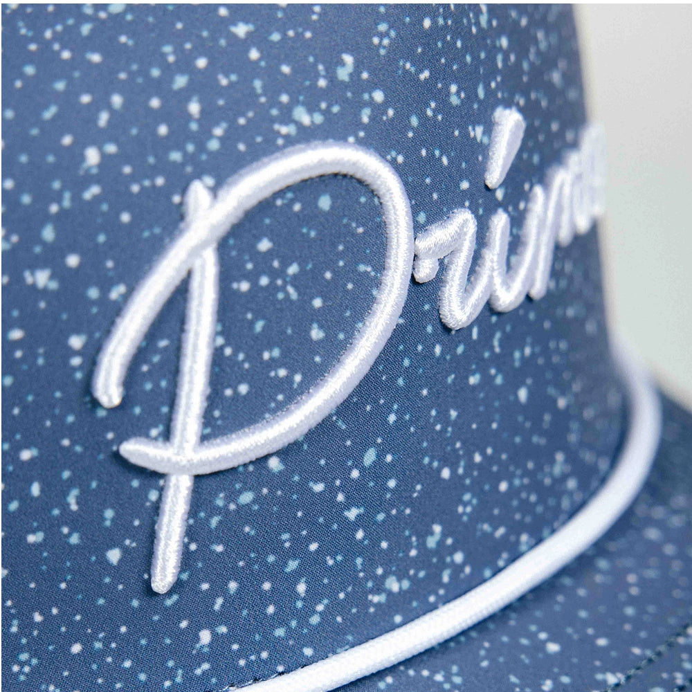Cursive Wedge Blue Speckled Cursive Rope Hat – Primo | Wedge Essentials