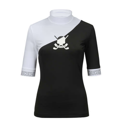 Cross Point Short Sleeve Top White