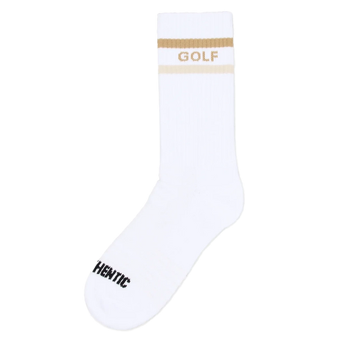 Dual Stripe Sock White