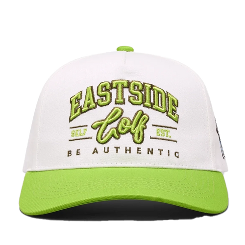 ESG Spellout 5-Panel Hat White & Paradise Green