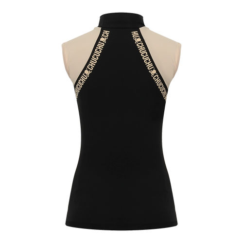 Halter Neck Sleeveless Top Black