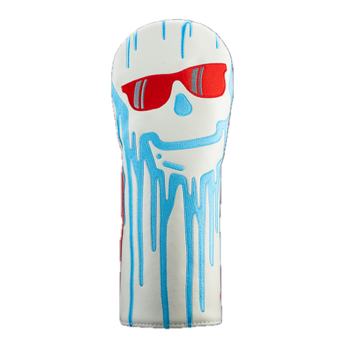 Jumbo Dripping Skull White Driver Cover