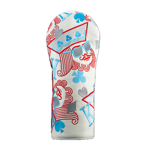 Poker King White Driver Cover