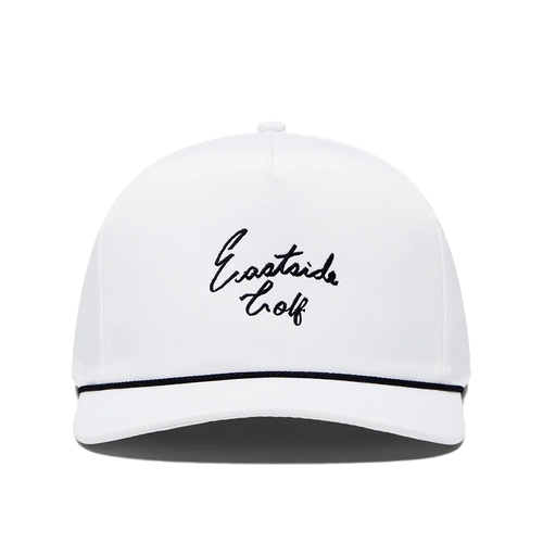 Vintage Script Rope Hat White