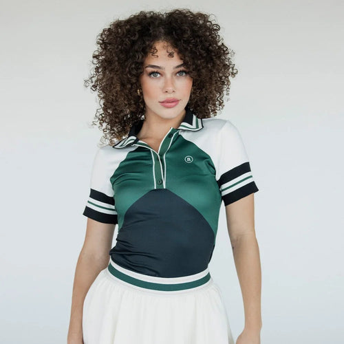 Betty Polo - Chevron Green