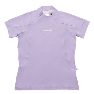 Active-Fit Mock Neck Tee Bloom Purple