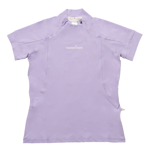 Active-Fit Mock Neck Tee Bloom Purple
