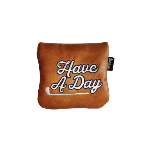 Have a Day Genuine Leather Mallet Putter Headcover